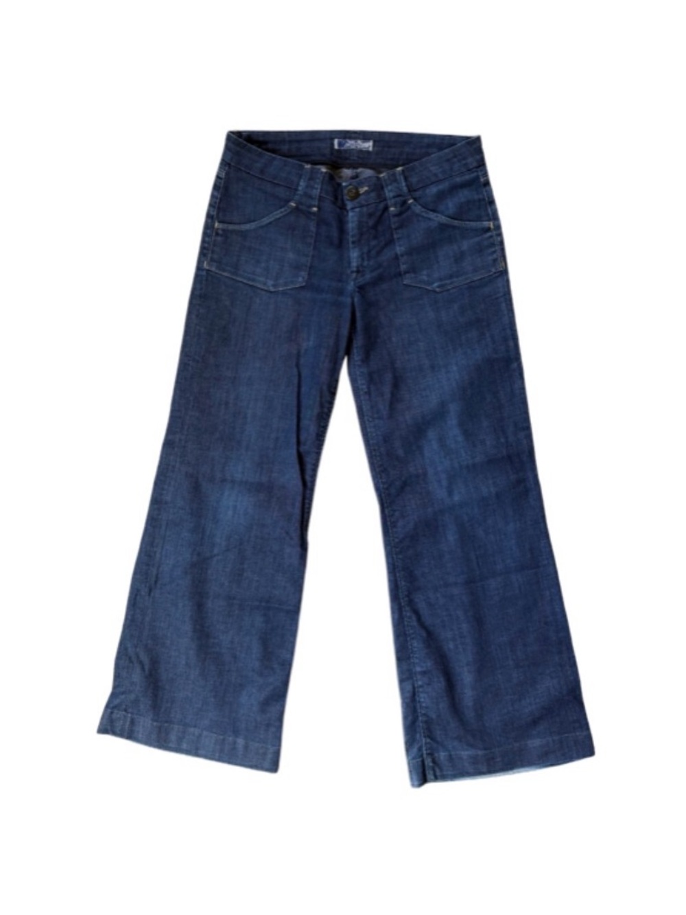 Hudson Jeans Women’s Cropped Wide Leg Denim Pants